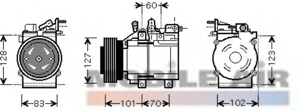 9770126200AT Hyundai/Kia Sprężarka klimatyzacji