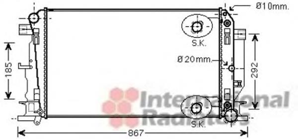 Chłodnica silnika 30002403 VAN Wezel