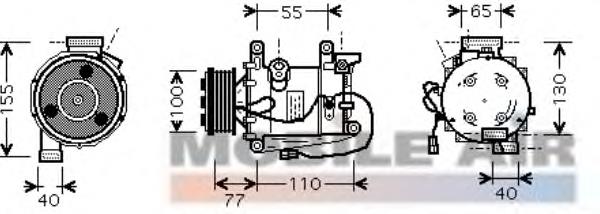 Sprężarka klimatyzacji Honda 38810RNAA01 cena, od 199,91 USD