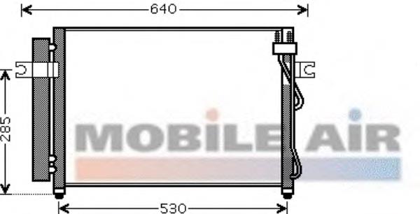 Chłodnica klimatyzacji Hyundai/Kia 976061C300 cena, od 95,34 USD