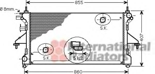 40002309 VAN Wezel chłodnica silnika