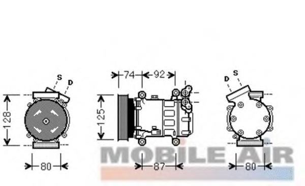 Sprężarka klimatyzacji 7711368902 Renault (RVI)