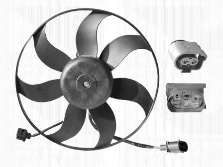 Wentylator elektryczny układu chłodzenia kompletny (silnik+wirnik) VAG 1K0959455FQ cena, od 91,76 USD