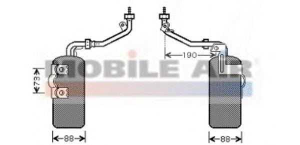 Do koszyka BP4K61501A Mazda Osuszacz klimatyzacji