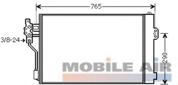 Chłodnica klimatyzacji Mercedes 6398350800 cena, od 99,71 USD