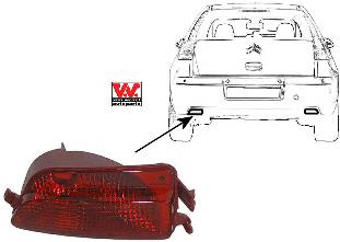 Do koszyka 9652736480 Peugeot/Citroen Przednia lampa przeciwmgielna tylna lewa