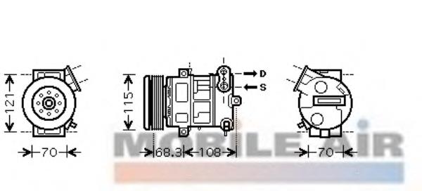 Sprężarka klimatyzacji General Motors 95516234 cena, od 213,24 USD