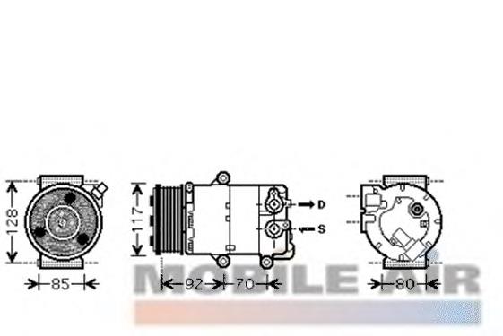 Sprężarka klimatyzacji 1858665 Ford