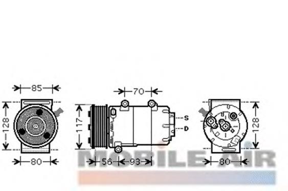 6G9119D629KD Ford Sprężarka klimatyzacji