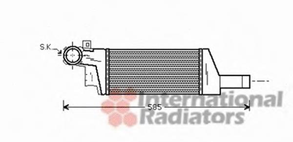 Chłodnica intercoolera 93177425 Opel