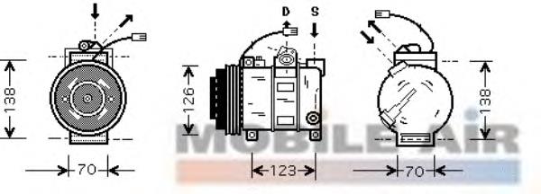 Sprężarka klimatyzacji 4B0260805PV VAG