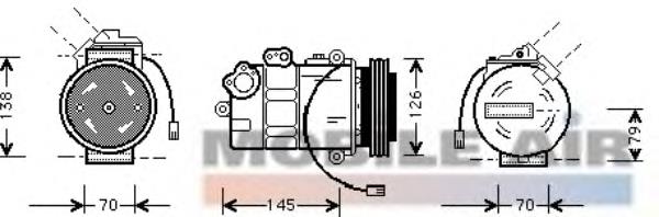 Sprężarka klimatyzacji VAG 8D0260805R cena, od 111,79 USD