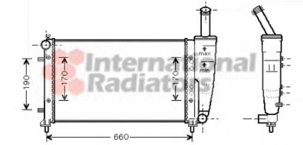 Chłodnica silnika 51724183 Fiat/Alfa/Lancia