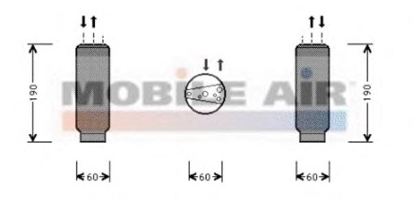 Osuszacz klimatyzacji 46521840 Fiat/Alfa/Lancia