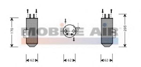 Osuszacz klimatyzacji Peugeot/Citroen 9635717280