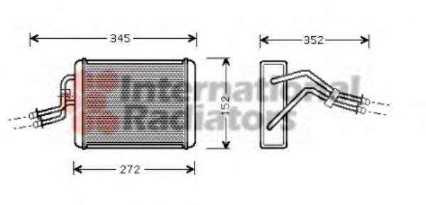 Chłodnica nagrzewnicy (ogrzewacza) Ford 4166487 cena, od 66,34 USD