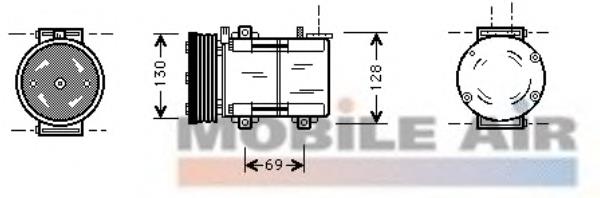 YL8H19D629EB Ford Sprężarka klimatyzacji