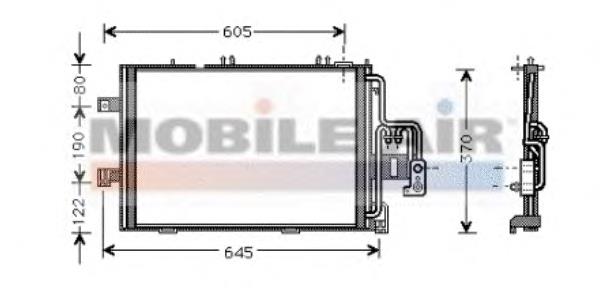Chłodnica klimatyzacji Opel 1850114 cena, od 109,37 USD