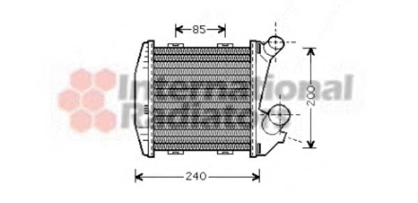 Chłodnica intercoolera Q0002490V007000000 Mercedes