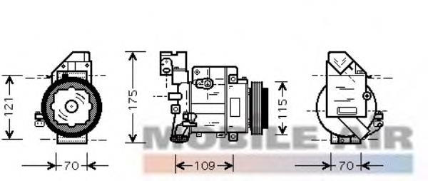 Sprężarka klimatyzacji Mercedes 4472208361 cena, od 100,45 USD