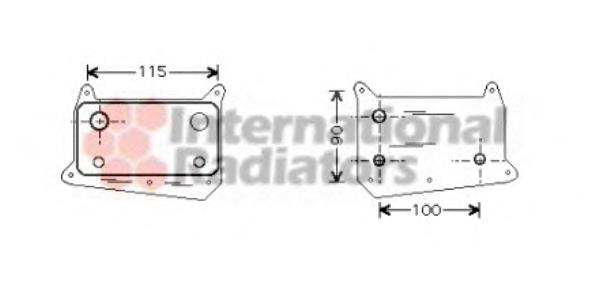 Chłodnica oleju Mercedes 6111880101 cena, od 51,03 USD