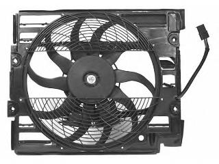 Do koszyka 64546921946 BMW Dyfuzor chłodnicy klimatyzacji, w komplecie z wirnikiem i silnikiem