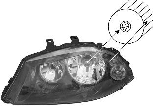 Reflektor prawy 2746802 Alkar