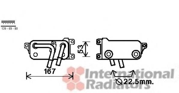 Chłodnica automatycznej/mechanicznej skrzyni biegów BMW 17117534896 cena, od 54,82 USD