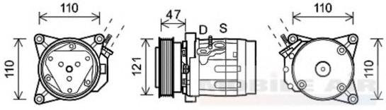 96629606 General Motors Sprężarka klimatyzacji