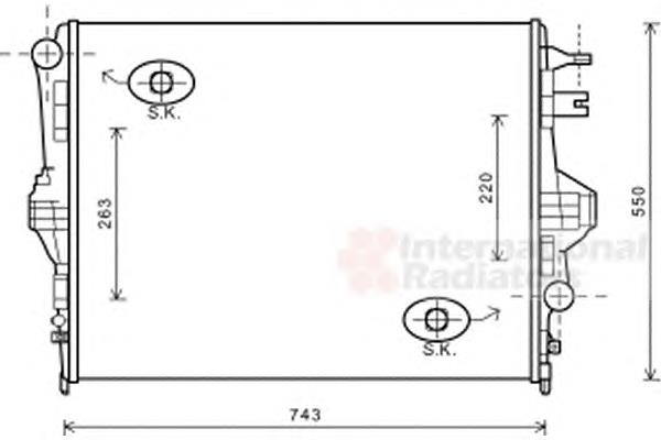 Chłodnica silnika VAN Wezel 58002316 cena, od 173,90 USD