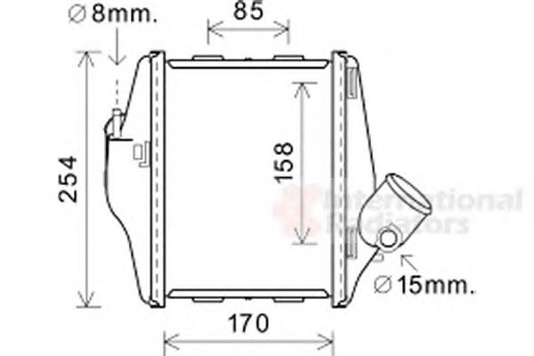 Do koszyka CI174000P Mahle Original Chłodnica intercoolera