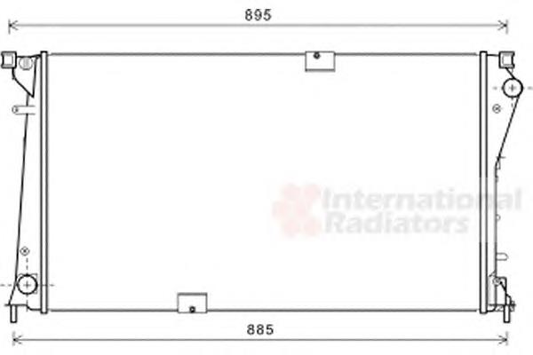 Chłodnica silnika VAN Wezel 43002490 cena, od 152,50 USD