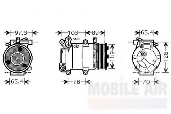 8603317 Volvo sprężarka klimatyzacji