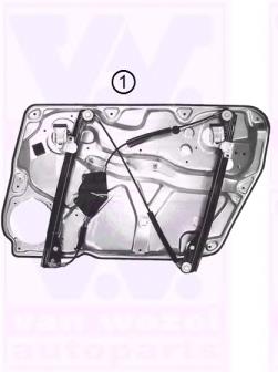 Mechanizm podnoszenia szyby drzwi przednich prawych VAG 1J4837730BA cena, od 47,70 USD