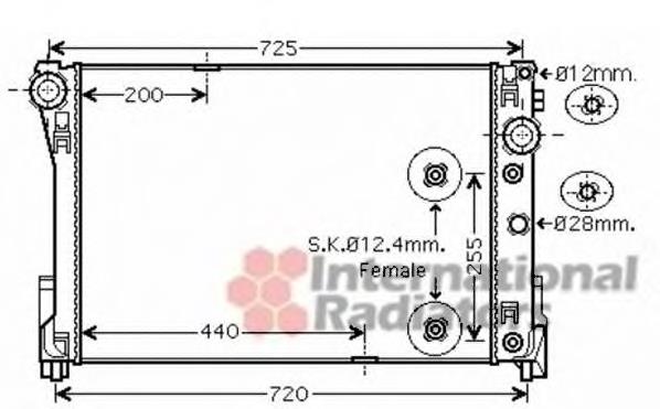 Chłodnica silnika Mercedes A2045001203 cena, od 210,03 USD