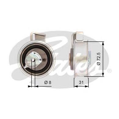 06B109243C VAG Rolka napinacza paska rozrządu