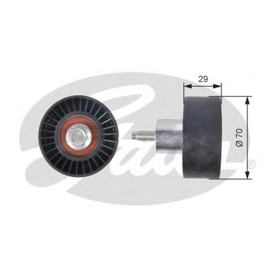 Do koszyka 1038384 Ford Rolka prowadząca kierunkowa paska rozrządu
