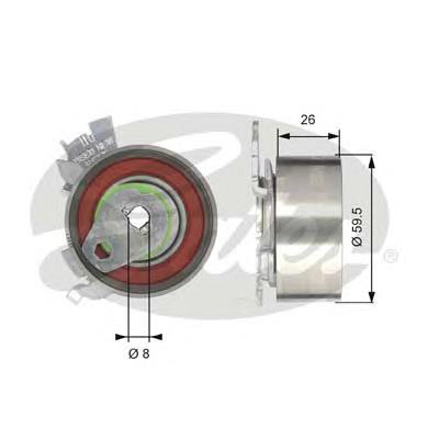 90528603 Opel rolka napinacza paska rozrządu