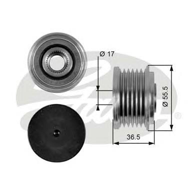 Koło pasowe alternatora Mercedes A6111550415 cena, od 45,08 USD