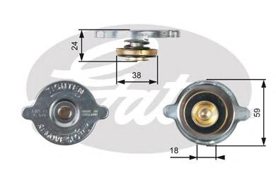 Pokrywa (korek) chłodnicy Toyota 1640136010 cena, od 9,33 USD