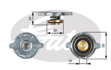 Pokrywa (korek) chłodnicy Gates RC113 cena, od 7,77 USD