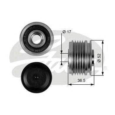 588109 VALEO Koło pasowe alternatora