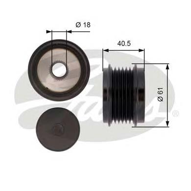 06A903119 VAG koło pasowe alternatora