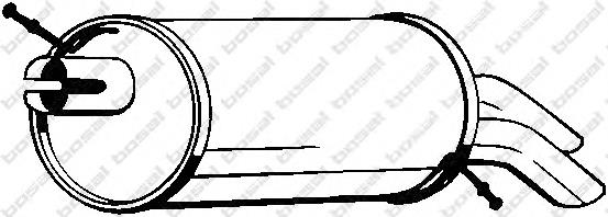 Tłumik, tylna część VAG 7M3253609C cena, od 63,84 USD