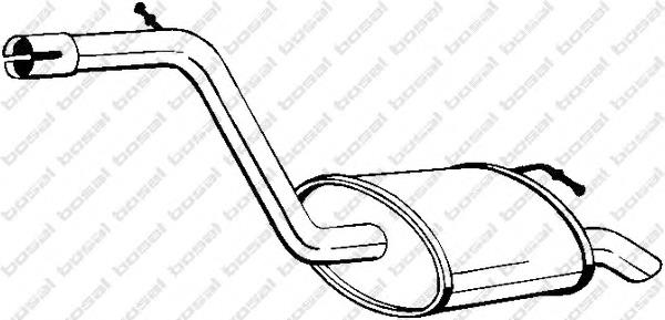 Tłumik, tylna część Ford Mondeo 3 BWY