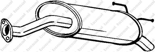 Tłumik, tylna część Honda Civic 7 EU, EP, EV