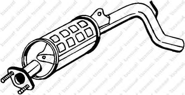 Tłumik, tylna część Daewoo Tico KLY3