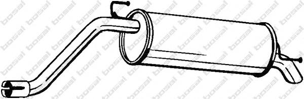 Tłumik, tylna część 23249 Walker