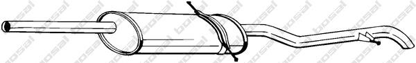 Tłumik, tylna część Mercedes A1684904221 cena, od 88,88 USD