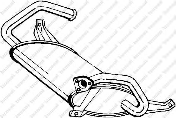 Tłumik, tylna część Nissan Sunny 3 N14